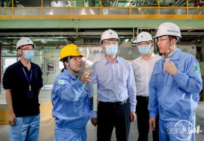 張家港市長蔡剣峰一行の来社